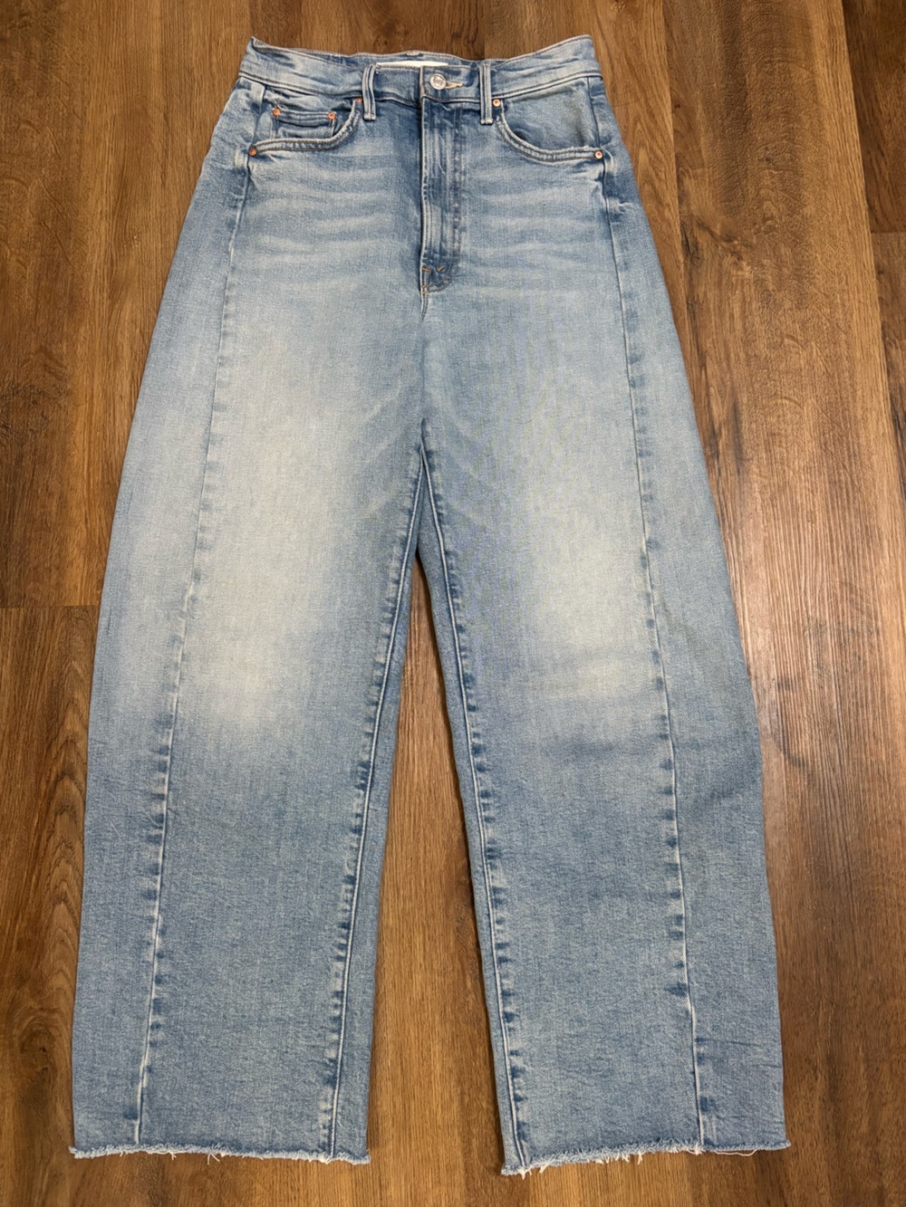 MOTHER women’s the half pipe ankle fray jean color I Confess size 25